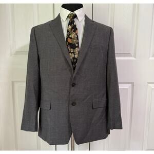 Chaps Men's Mini Houndstooth Two Buttons Sportscoat Blazer Jacket Size 44R